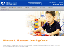 Tablet Screenshot of montessoriutah.com